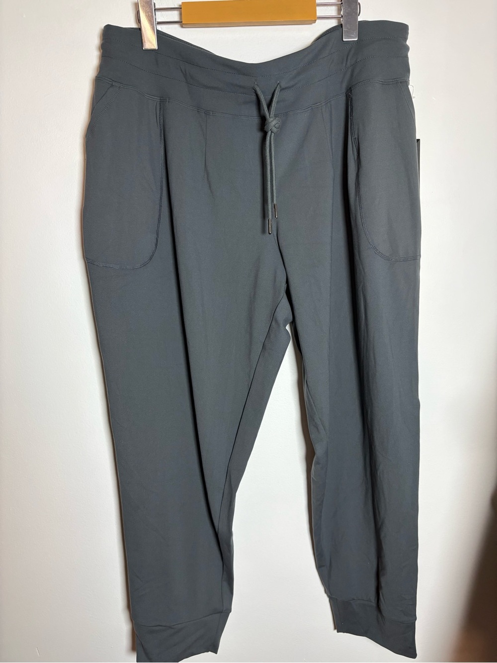 Gray Jogger Pants - Drawstring Comfort